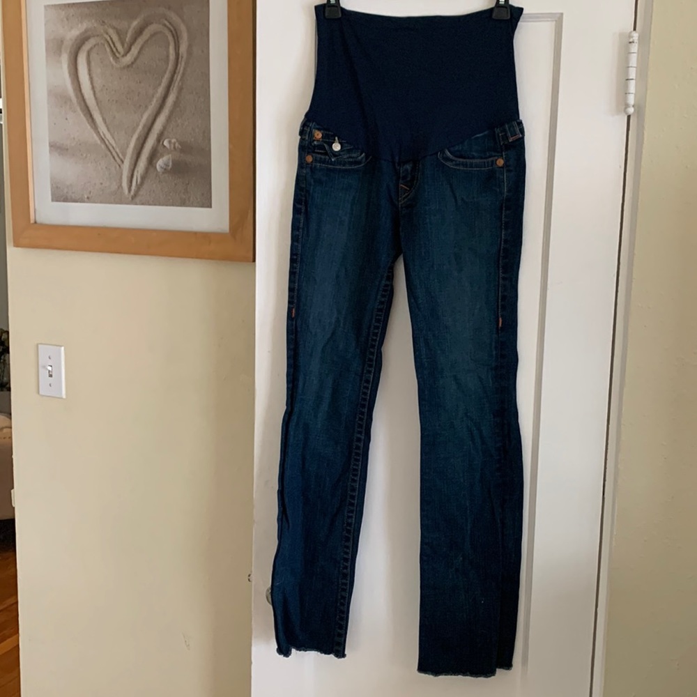 True Religion Dark Denim Maternity Jeans